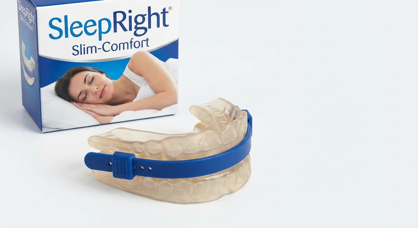 SleepRight Slim-Comfort dental night guard for teeth grinding and jaw clenching