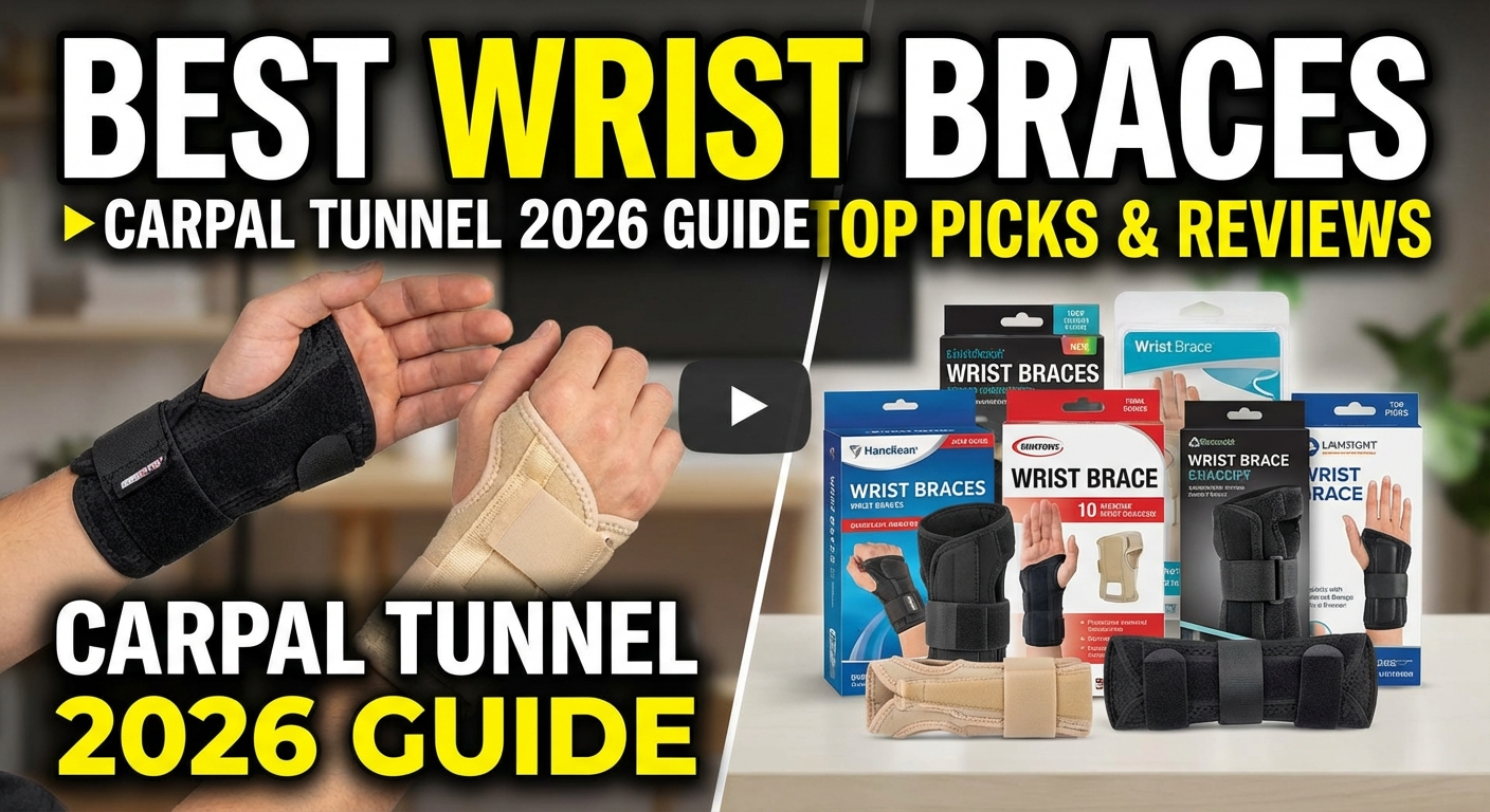 Summary of the best wrist braces for carpal tunnel syndrome in 2026 including Mueller, Futuro, BraceAbility, Neo G, and Copper Compression