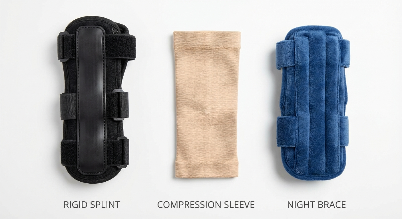 Wrist splint commonly used for carpal tunnel relief during pregnancy