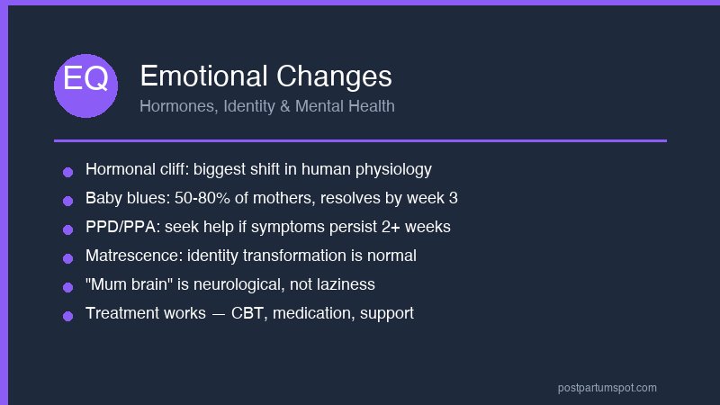 New mother sitting contemplatively by window experiencing postpartum emotional changes