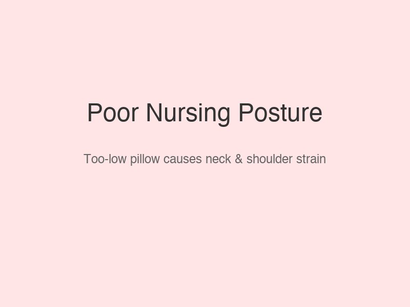 Poor Nursing Posture - Common Mistakes