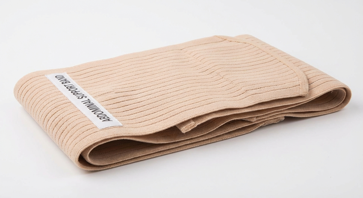 Postpartum belly wrap supporting abdominal recovery after vaginal and cesarean birth