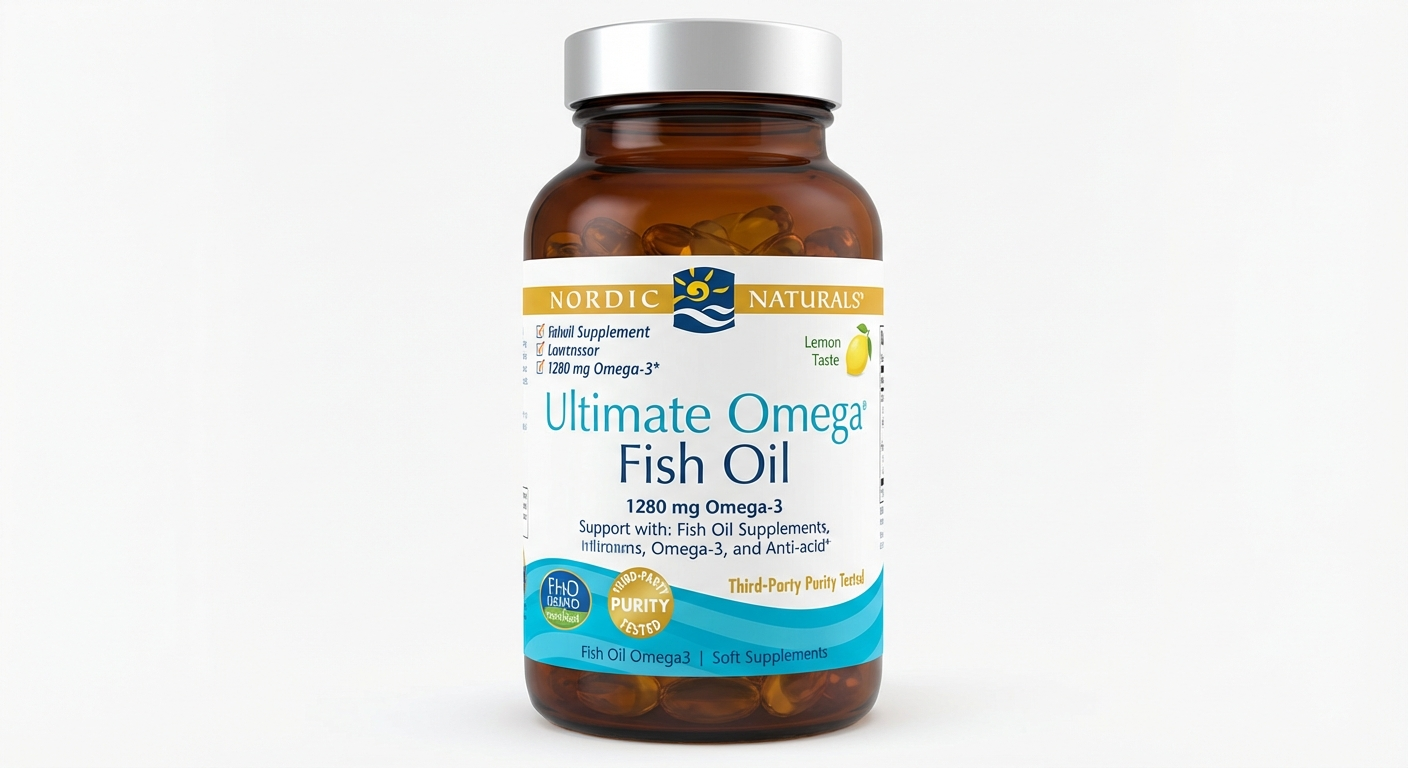 Omega-3 fish oil supplement supporting postpartum mood and depression recovery