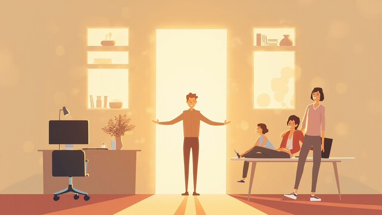 Communication schedule template for ADHD remote workers sharing home office space with family