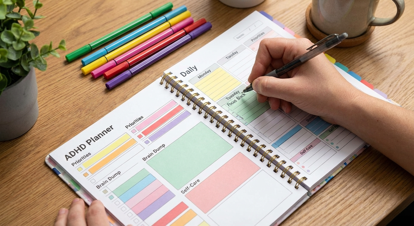 How to Actually Use Your Planner (ADHD-Friendly Habits)
