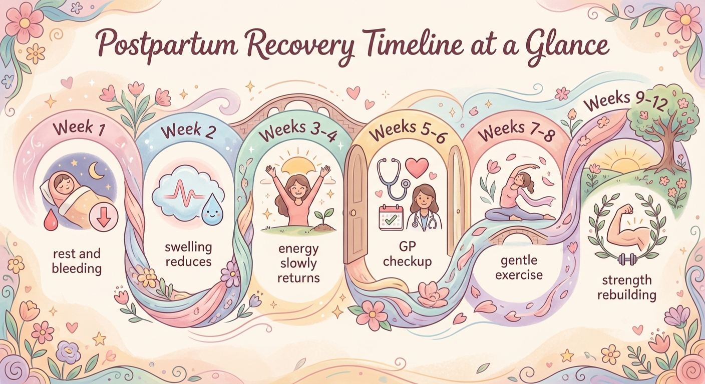 Medical infographic: A warm, illustrated infographic titled 