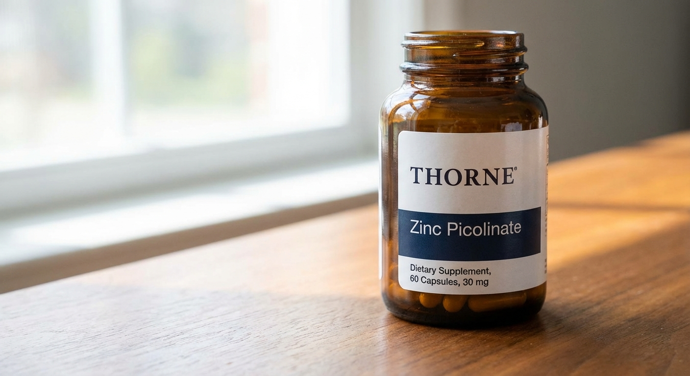 Thorne Zinc Picolinate supplement bottle
